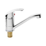 Смеситель БЕЛЫЕ КОЛОДЕЗИ д/кухни 40 мм, п/гайку, излив 15см., TYE-2105 (10) Арт. A443-15