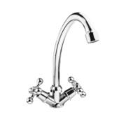 Смеситель МИРАЖ д/кухни 1/2quot; п/гайку, кер. мах. пласт. TYE-1005 (20/2) Арт. BY/V338P