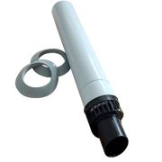 Удлинитель для дымохода коаксиального конденсационного Ferroli диам.100/150 мм KIT ASP./SCAR. ORIZ