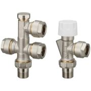 Комплект для бок/п рад. Ogint термост. с ниж/п труб для двухтр Ду 15 Ру10 1/2quot;x15 угл. ос. М30х1,5