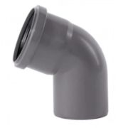 Отвод Ostendorf 75х67 HTB Внутр.кан. PPS серый