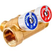 Коллектор сантехнический Giacomini с вентилями 3/4quot; x 1/2quot; /2, R585CY072