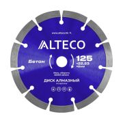 Диск ALTECO алмазный по бетону 125х22.23