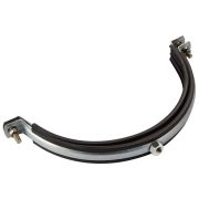 Хомут для воздуховода с резиновым профилем 125 мм (гайка)