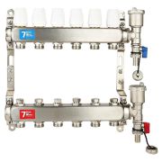 Группа коллект. VIEIR 1quot;х11х3/4quot; б/расх, с дренаж. кр, воздухоотвод., нерж. ст VR115-11A