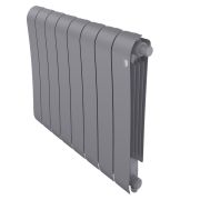 Радиатор биметаллический Royal Thermo Infinity 500 Silver Satin VR80 - 8 секц.