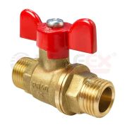 Кран шаровой VALFEX для воды 3/4quot; НР/НР ручка-бабочка, латунный 11Б27фт1М (72/18)