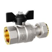 Кран шаровой латунный LD Pride 47.15.В-НкГк.Б Ду15 Ру40 с накидной гайкой (с биркой)