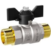 Кран шаровой латунный LD Pride 47.25.В-ГШ.Б Ду 25 Ру 40 вн-американка, бабочка