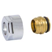 Подключение резьбовое SCHLOSSER для соединительных трубок 3/4quot;x15 (Хром)