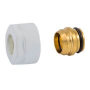 Подключение резьбовое SCHLOSSER 3/4quot;x15 для соединительных трубок (белое)