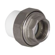 Муфта TEBO бел. PP-R комбин. разъемная (американка) 20х1quot; ВР (10/100), арт. 015020804