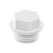 Заглушка TEBO бел. PP-R резьбовая 25x3/4quot; (80/960), арт. 030090202