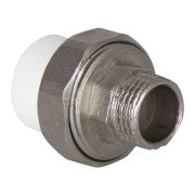 Муфта TEBO бел. PP-R комбин. разъемная (Американка) 32х1quot; НР O-ring (10/80), арт. 015022108