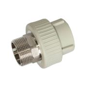 Муфта TEBO сер. PP-R комбинированная 40x1 1/4quot; НР под ключ (5/30), арт. 031020710