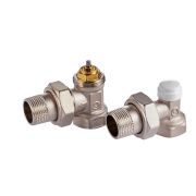 Набор термостатический для радиатора угловой Royal Thermo 1/2quot; М30х1,5.
