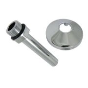 Трубка соединительная с розеткой SCHLOSSER 15х1-1/2quot; нр, длина 110 мм, отражатель d-50мм (Хром)