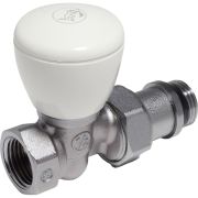 Клапан ручной Giacomini R6TG для радиатора 3/8quot; ВН, прямой, Kvs-1.58м3/ч