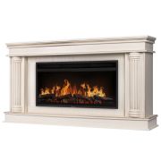 Каминокомплект: Очаг Electrolux EFP/P-4220LS, портал Olympia 42/40/36, сл. кость с зол. патиной