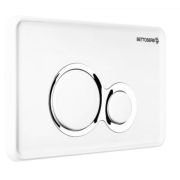 Клавиша смыва BETTOSERB DUO, белый глянец/хром. глянец, 40006458