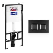 Инсталляция BETTOSERB SAVA FIX SLIM, клавиша смыва SMART, черный матовый, SET40006471