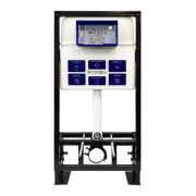 Инсталляция для унитаза BETTOSERB sava free standing, клавиша смыва cool черный матовый круг.