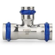 Тройник VARMEGA раструбный Inox Press переходной 18x15x18