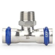 Тройник VARMEGA раструбный Inox Press НР 35x1 1/4quot;x35