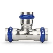 Тройник VARMEGA раструбный Inox Press 18x18x18