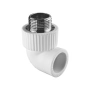 Угольник TEBO бел. PP-R комб. 25х1/2quot; НР (20/120), арт. 030030606