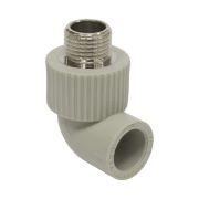 Угольник TEBO сер. PP-R комб. 32x1quot; НР (10/50), арт. 031030611