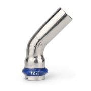 Угольник VARMEGA 45гр. однораструбный Inox Press 18x18a