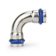 Угольник VARMEGA 90гр. двухраструбный Inox Press 15x15