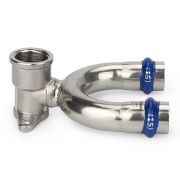 Водорозетка VARMEGA раструбная Inox Press ВР проходная 15x1/2quot;