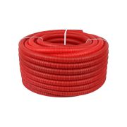 Труба VARMEGA гофрированная ПНД 40 мм для труб 32 мм, (30), красная, VM58104