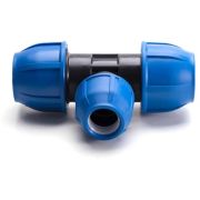 Тройник компрессионный переходной PN16 d 25х20х25 для ПЭ труб, РТП