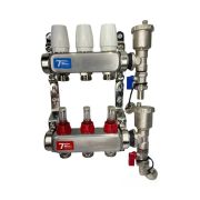 Группа коллект. VIEIR 1х3х3/4quot; с расходомер, дренаж. кр, воздухоотвод., нерж. сталь VR113-03A