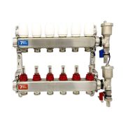 Группа коллект. VIEIR 1х6х3/4quot; с расходомер, дренаж. кр, воздухоотвод., нерж. сталь VR113-06A