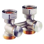 Узел нижнего подключения Giacomini прямой H-образный, 3/4quot;х3/4quot;, НР ЕК-НГ, R387X002