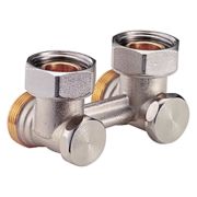 Узел нижнего подключения Giacomini угловой H-образный, 1/2quot;Mx3/4quot;E, R388X012