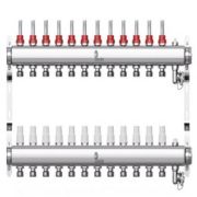 Коллектор Wester нерж. 1quot;-3/4 в сборе с расходомерами на 12 выходов, W902.12