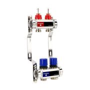 Группа коллекторная с расх. VARMEGA VM15102 ВР 1quot;, под 130 насос, на 2 конт. 3/4quot; EK, нерж. сталь